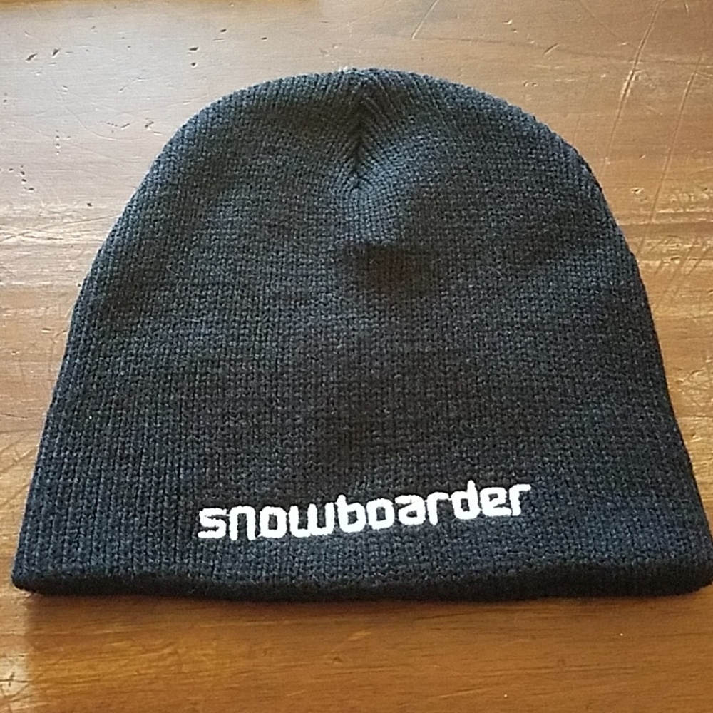 Black Snowboarder Beanie